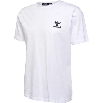 hummel Kurzarmshirt hmlFav Logo T-Shirt weiß