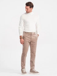 OMBRE Rollkragenpullover Weiß/Creme/Beige/Khaki