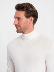 OMBRE Rollkragenpullover Weiß/Creme/Beige/Khaki