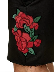 RedBridge Sweatshorts Herren Shorts Schwarz/Rot/Rosa