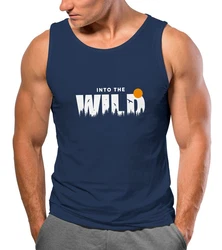 Neverless Tanktop Herren Into the Wild Dunkelblau/Blau/Rot/Weiß