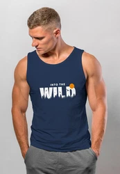 Neverless Tanktop Herren Into the Wild Dunkelblau/Blau/Rot/Weiß