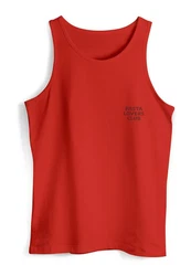 Neverless Tanktop Herren Katze Backprint Pasta Lovers Fashion Streetstyle  Rot