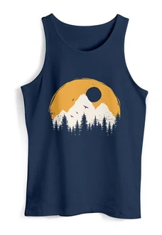 Neverless Tanktop Herren Outdoor Print Natural Badge Logo Wandern Fashion Neverless Tanktop Herren Outdoor Print Natural Badge Logo Wandern Fashion
