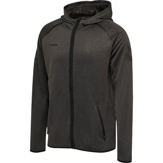 hummel Sweatshirt hmlAuthentic Pro Zip Hoodie Dunkelgrau/Grau/Schwarz/Hellgrau