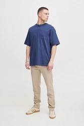 Blend Stoffhose BLEND BHLangford Beige/Dunkelblau/Blau/Hellblau