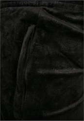 Southpole Stoffhose AOP Velour Pants Schwarz/Dunkelgrau/Khaki/Dunkelgrün