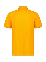 LERROS Kurzarmshirt mit Logostickerei Gelb