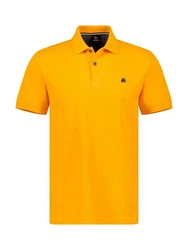LERROS Kurzarmshirt mit Logostickerei Gelb