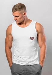 Neverless Tanktop Herren Katze Backprint Pasta Lovers Fashion Streetstyle  Rosa/Rot/Dunkelrot