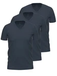 Ammann Unterziehshirt 3er Pack Shirt 1/2 Arm Day Modern Dunkelblau/Blau