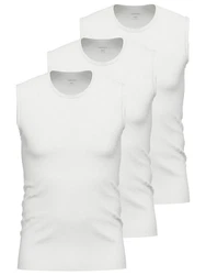 Ammann Achselhemd Tank Top Day Modern Weiß/Creme/Grau