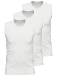 Ammann Achselhemd Tank Top Day Modern Weiß/Creme/Grau