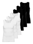 Ammann Achselhemd Athletic Shirt Day Modern Schwarz/Weiß Ammann Achselhemd Athletic Shirt Day Modern Schwarz/Weiß