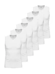 Ammann Achselhemd Tank Top Day Modern / Close to You (6-St) Weiß/Creme
