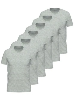 Ammann Unterziehshirt 6er Pack Shirt 1/2 Arm Day Modern Grau/Hellgrau