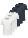 Ammann Unterziehshirt 6er Pack Shirt 1/2 Arm Day Modern Dunkelblau/Blau/Weiß Ammann Unterziehshirt 6er Pack Shirt 1/2 Arm Day Modern Dunkelblau/Blau/Weiß
