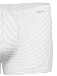 Ammann Boxer Retro Short Cotton & More Weiß/Creme/Grau