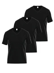 Ammann Unterziehshirt V-Shirt 1/2 Arm Day Modern Schwarz