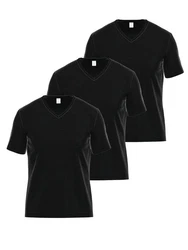 Ammann Unterziehshirt V-Shirt 1/2 Arm Day Modern Schwarz