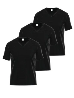 Ammann Unterziehshirt V-Shirt 1/2 Arm Day Modern Schwarz
