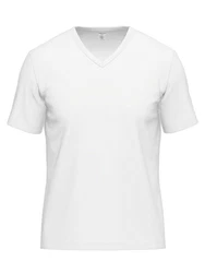 Ammann Unterziehshirt V-Shirt 1/2 Arm Day Modern Weiß/Grau/Creme/Hellgrau
