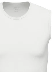 Ammann Achselhemd Tank Top Day Modern Weiß/Creme/Grau