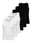 Ammann Achselhemd Athletic Shirt Day Modern Weiß/Schwarz/Dunkelblau/Dunkelgrau/Creme