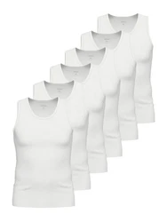 Ammann Achselhemd Athletic Shirt Day Modern Weiß/Creme/Grau