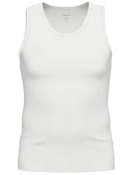 Ammann Achselhemd Athletic Shirt Day Modern Weiß/Creme/Grau