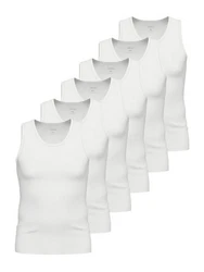 Ammann Achselhemd Athletic Shirt Day Modern Weiß/Creme/Grau