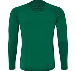 hummel Thermounterhemd First Performance Jersey LS Dunkelgrün/Grün/Neonfarben