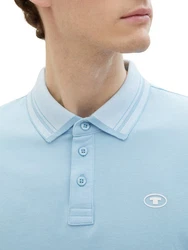 TOM TAILOR Langarm-Poloshirt mit Logoprint 