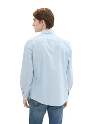 TOM TAILOR Langarmhemd Hellblau/Blau
