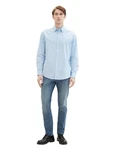 TOM TAILOR Langarmhemd Hellblau/Blau