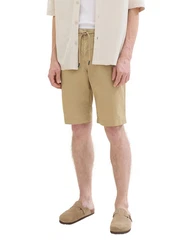 TOM TAILOR Shorts Tech Chino Bermudas Khaki/Beige/Weiß