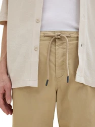 TOM TAILOR Shorts Tech Chino Bermudas Khaki/Beige/Weiß
