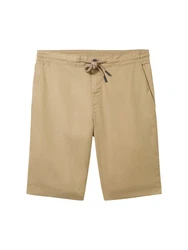 TOM TAILOR Shorts Tech Chino Bermudas Khaki/Beige/Weiß