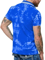 L.gonline Poloshirt Herren Polo Shirt Royal Design Blau