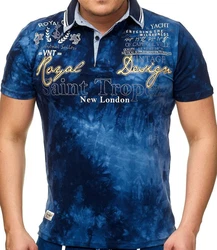 L.gonline Poloshirt Herren Polo Shirt Royal Design 
