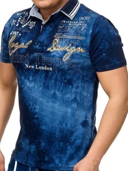 L.gonline Poloshirt Herren Polo Shirt Royal Design 