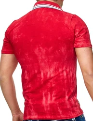 L.gonline Poloshirt Herren Polo Shirt Royal Design Bordeaux/Rot/Dunkelrot