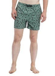 Ragwear Badeshorts Stannis Print Dunkelgrün/Grün