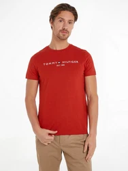 TOMMY HILFIGER T-Shirt rot/schwarz
