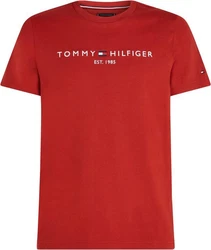 TOMMY HILFIGER T-Shirt rot/schwarz