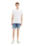 TOM TAILOR Jeansshorts Josh Shor Weiß/Creme/Hellblau
