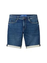TOM TAILOR Jeansshorts Josh Shor Weiß/Creme/Hellblau
