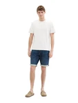 TOM TAILOR Jeansshorts Josh Shor Weiß/Creme/Hellblau