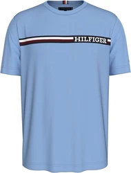 Tommy Hilfiger T-Shirt CHEST STRIPE TEE hellblau/rot/schwarz/wei