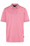 bugatti Poloshirt mit Kontraststreifen Lila/Rosa/Rot
